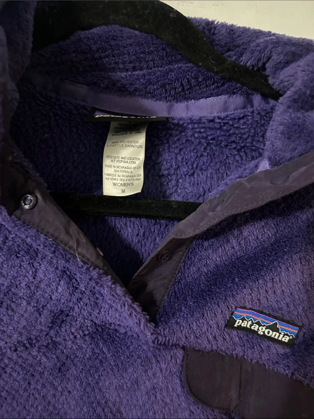 Patagonia Women’s Purple Fleece Pullover Jacket